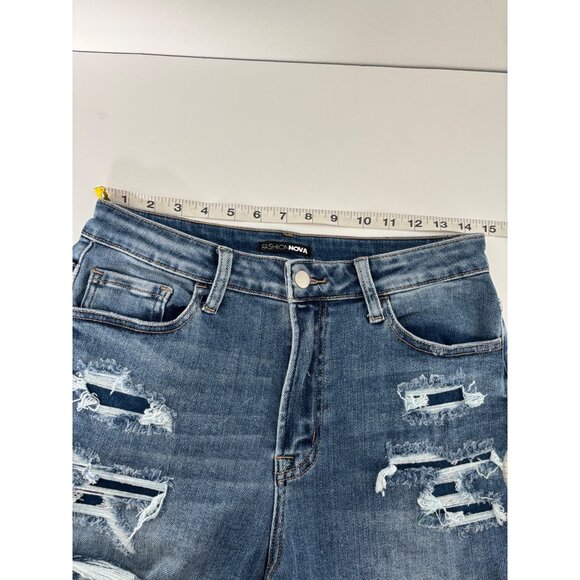 Bundle of 2 Denim Shorts L Distressed Rip Summer Ready Festival Boho Streetwear - Picture 10 of 16